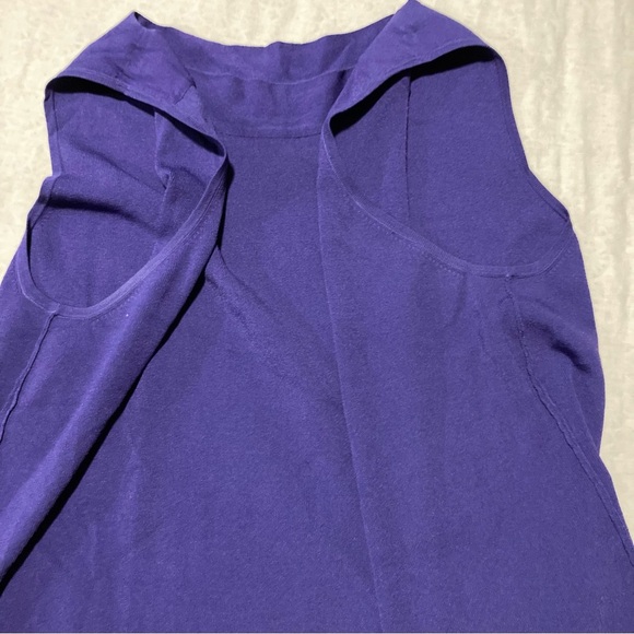 Sag Harbor Woman Purple Sleeveless Knit Top - Picture 6 of 11